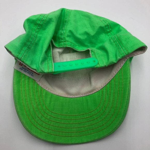 90s Gulf shores neon lightweight snap back hat - Picture 5 of 5